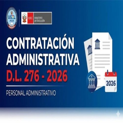 CONTRATACIÓN ADMINISTRATIVA D.L. 276 – 2026