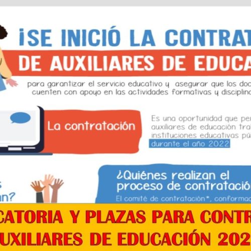 CONTRATA DE AUXILIARES 2022