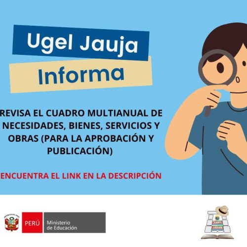 Cuadro Multianual de necesidades, bienes, servicios y obras (para la